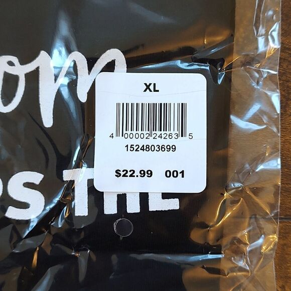 New With Tag Size XL Warehouse One Women's Black F Bomb Racerback Tank - Picture 9 of 9